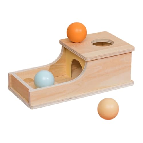 Veesper Objektbeständige Box, Holzmünzkiste, Schubladenform -Sortierungspflichten mit Schubladenformball -Drop -Spielzeug für Kinder Early Education von Veesper