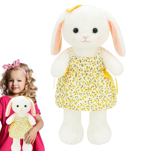 Veeteah Bunny Doll Plüschspielzeug, Plüschhasen für Kinder | Plüsch Bunny gefülltes Tier süßes Spielzeug,Kinder Schlafzimmer Schlafzimmer Wohnzimmer werfen Kissen Huggable für, Tochter von Veeteah