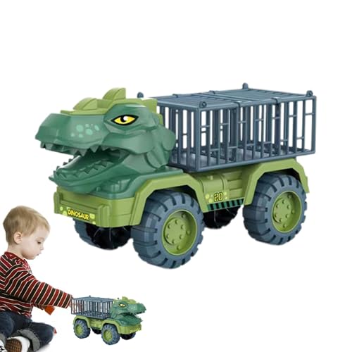 Veeteah Dinosaurier-Technikfahrzeug,Dinosaurier-Fahrzeug-LKW-Spielzeug - Dinosaurier-Autotransport-Träger-LKW | Fahrzeugträger-Autospielzeug, Dinosaurier-Transporter-LKW-Trägerspielzeug für Kinder und von Veeteah