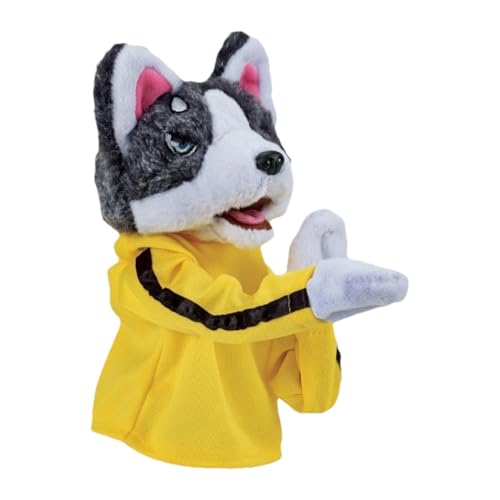 Veeteah Interaktive Handpuppe, interaktives Plüschspielzeug - Vivid Husky Doll Plüschtier - Stofftier, weiche und Bequeme Handpuppe für Geburtstag, Weihnachten, Neujahr, Jahrestag von Veeteah