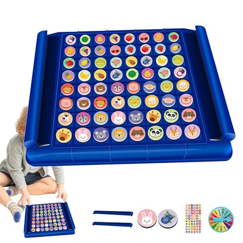 Veeteah Kinderbrett-Matching-Schach, umgekehrtes Matching-Schachspiel - Anspruchsvolles Doppelspieler-Schachspiel - Kindergarten-Sammelübung, Hand-Auge-Koordinationsspielzeug für Schlafsaal und von Veeteah