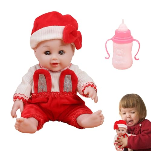 Veeteah Reborn-Puppen-Spielzeug, gefälschte Reborn-Puppe, Realistische weiche wiedergeborene Kleinkindpuppen, Realistische wiedergeborene Puppen mit beweglichen Gliedmaßen für Weihnachten, Kindertag, von Veeteah