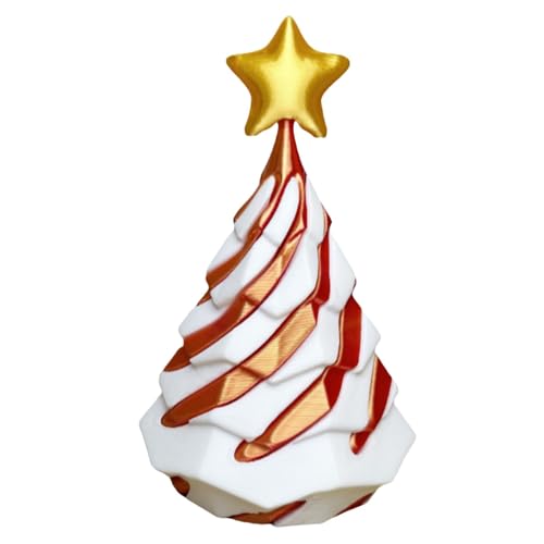 Veeteah Spiralkegel-Fidget-Spielzeug, Impossible Cone-Fidget-Spielzeug - Weihnachtsbaum-Desktop-Ornament-Spielzeug,3D-gedrucktes Spiral-Fidget-Spielzeug, lustige Passthrough-Skulptur für von Veeteah