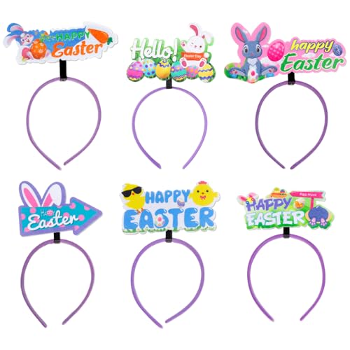 Veeteah n-Stirnbänder für Kinder, Eier-Stirnband,6X -Fotoautomaten-Requisiten - Stirnbänder für Partygeschenke, partygeschenke, Kostümdekoration für Frauen, Haarschmuck 0) von Veeteah