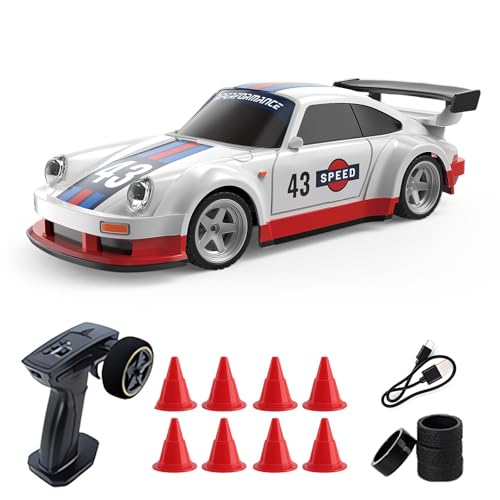 Vefacion Mini RC Drift Car 1:43 Scale 2,4GHz 15KM/H hohe Geschwindigkeit Sport Rennauto Ferngesteuert Auto Modell mit Licht für Jungen Mädchen und Erwachsene Geschenk Vefacion Mini RC Drift Car 1:43 Scale 2,4GHz 15KM/H hohe Geschwindigkeit Sport Rennauto Ferngesteuert Auto Modell mit Licht für Jungen Mädchen und Erwachsene Geschenk von Vefacion