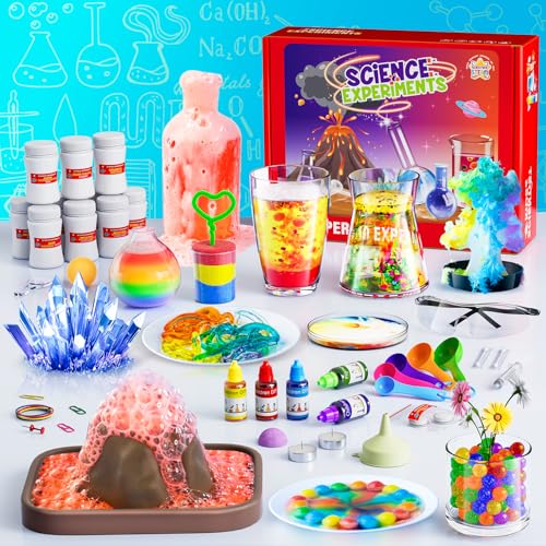 70+ Wissenschaft Experimente Kits für Kinder - STEM Projekte Wissenschaftliche Spielzeug für Kinder 6 7 8 9 10 12 Jahre alt, Weihnachten Geburtstag Geschenke für Jungen und Mädchen, Chemie-Set von Vefosafe