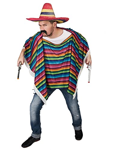 DEGUISE TOI Mexikanischer Poncho mit bunten Streifen - Multicolore von Vegaoo