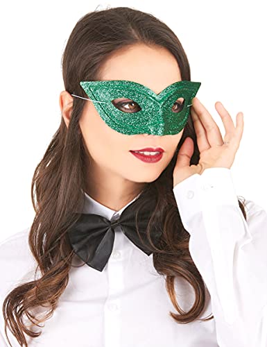 DEGUISE TOI Venezianische Glitzer-Maske für Erwachsene grün - Grün von Vegaoo