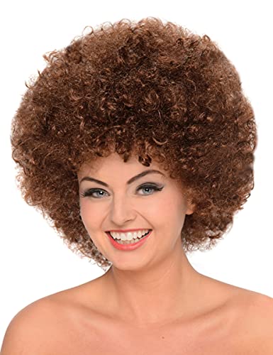 Vegaoo Braune Afro-Perücke für Damen - Braunhaarig von Vegaoo