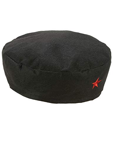 DEGUISE TOI VEGAOO - Che Guevara Barett für Erwachsene Hut - Einheitsgröße - Schwarz - Accessoires - 100% Polyester - Carnaval von DEGUISE TOI