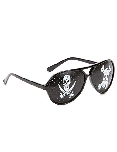 Vegaoo Schwarze Piratenbrille - Schwarz Vegaoo Schwarze Piratenbrille - Schwarz von Vegaoo