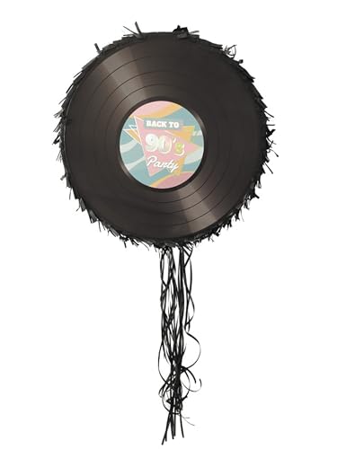 Vinyl Pinata 90er Jahre schwarz von Vegaoo