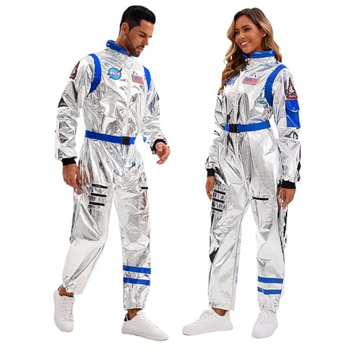Velcoxplay Damen Astronaut Kostüm Weltraum Raumfahrer Astronauten-Anzug Spaceman Overall Outfit Silber und Blau M Velcoxplay Damen Astronaut Kostüm Weltraum Raumfahrer Astronauten-Anzug Spaceman Overall Outfit Silber und Blau M von Velcoxplay