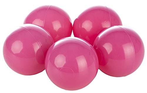 Velinda 150 Bälle,Bällebad/Bällezelt/Kinderpool Plastikbälle Spielbälle Kinderbälle O7cm (Farbe der Bälle: pink) von Velinda