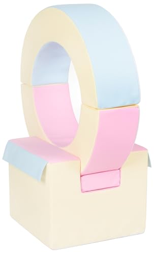 Velinda MiniHoop Großbausteine Softbausteine Schaumstoffbausteine Softplay Spielbaustein (Farbe: pink, blau, gelb (Pastell)) von Velinda