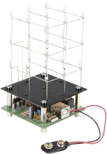 Whadda WSL193 LED Würfel Bausatz Ausführung (Bausatz/Baustein): Bausatz 5 V/DC, 9 V/DC von Whadda