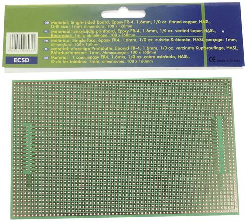 Velleman ECSD Europlatine (L x B) 160mm x 100mm Inhalt 1St. von Velleman