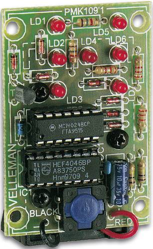 Whadda WSG113 Blinklicht Bausatz Ausführung (Bausatz/Baustein): Bausatz 9 V/DC von Whadda