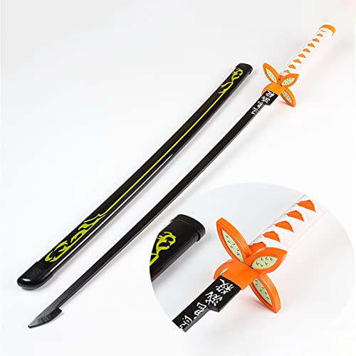 Vendics 41 Zoll Samurai-Schwert Aus Holz Für Demon Slayer Kochou Shinobu Katana Katana Schwert Requisite Weihnachten Geburtstage Geschenke Von Männern Frauen Halloween Requisiten Waffen Cosplay Schwer von Vendics