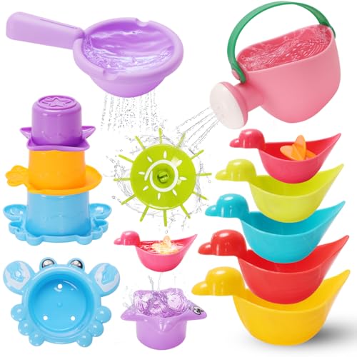 Venditer Badespielzeug Baby ab 1 2 3 4 Jahre, Badewannenspielzeug, Wasserspielzeug Kinder Badewannenspielzeug Schwimmbad Pool Spielzeug Geschenk für Mädchen Junge Rosa 11 Stück Venditer Badespielzeug Baby ab 1 2 3 4 Jahre, Badewannenspielzeug, Wasserspielzeug Kinder Badewannenspielzeug Schwimmbad Pool Spielzeug Geschenk für Mädchen Junge Rosa 11 Stück von Venditer