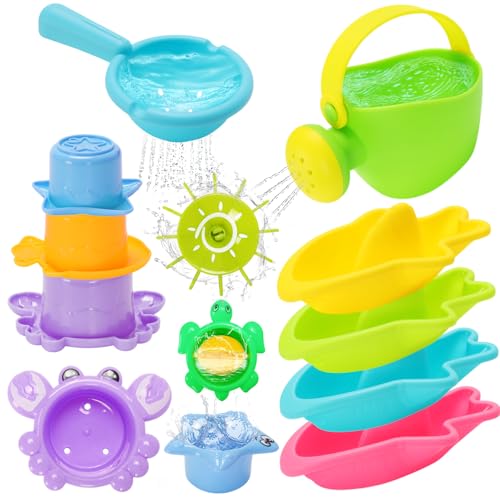 Venditer Badespielzeug Baby ab 1 2 3 4 Jahre, 11 Stück Badewannenspielzeug, Wasserspielzeug Kinder Schwimmbad Pool Spielzeug Geschenk für Mädchen Junge Venditer Badespielzeug Baby ab 1 2 3 4 Jahre, 11 Stück Badewannenspielzeug, Wasserspielzeug Kinder Schwimmbad Pool Spielzeug Geschenk für Mädchen Junge von Venditer