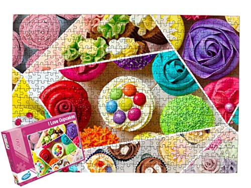 500 Teile Puzzle I LOVE CUPCAKES / Cupcakes Puzzle / 500 Teile Puzzle für Erwachsene und Familien von Venus Puzzle