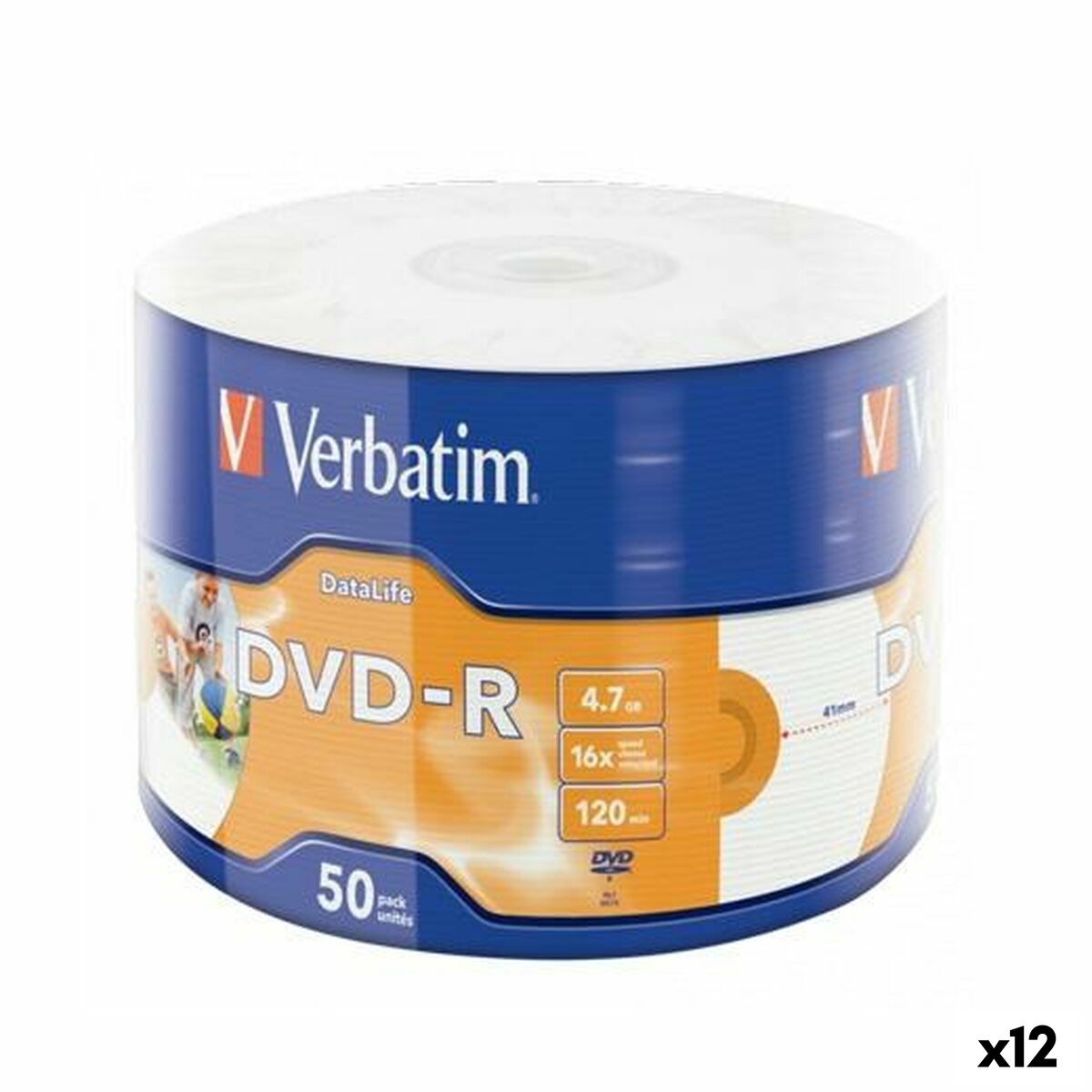 DVD-R Verbatim 4,7 GB 16x (12 Stück) von Verbatim