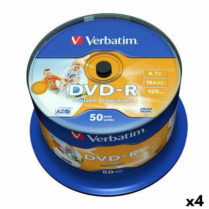 DVD-R Verbatim 4,7 GB 16x (4 Stück) von Verbatim