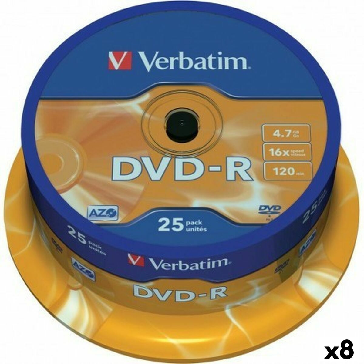 DVD-R Verbatim 4,7 GB 16x (8 Stück) von Verbatim