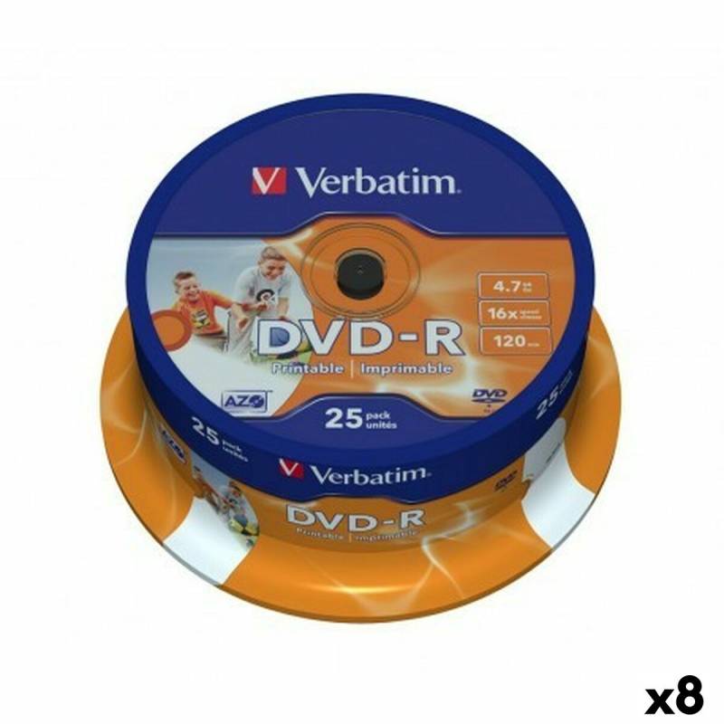 DVD-R Verbatim 4,7 GB 16x (8 Stück) von Verbatim