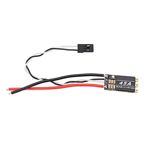 Verdant Touch BrushlessESC Brushless ESC 45A mit integriertem RGB-LED-Licht für FPV Verfahrmaschine 4 Achsen UAV Schwarz von Verdant Touch