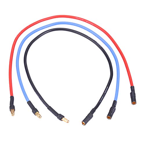 Verdant Touch RC Kabel Elektronischer Geschwindigkeitsregler ESC-Motor Silikonkabel-Set mit 3,5 mm Bananenstecker, 30 cm Länge von Verdant Touch