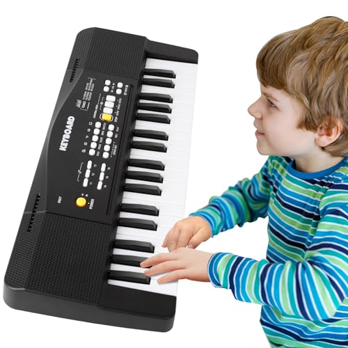 Klavier mit 37 Tasten für die Mittelschule für Kinder, mit Mikrofon, elektronische Musik-Tastatur, Multifunktionswerkzeug, tragbar von Verdantree