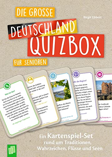 Die große Deutschland-Quizbox für Senioren: EIN Kartenspiel-Set rund um Traditionen, Wahrzeichen, Flüsse und Seen von Verlag An Der Ruhr