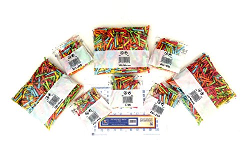 Röllchenlose Set Tombola-Komplettpaket "L" – 2000 bunte Lose (500 Treffer + 1500 Nieten) und 500 Nummernetiketten von Verlag Reiner Kullack