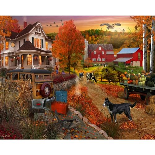 Country Inn & Farm Puzzle 1000 Teile - Herbstpuzzle von Vermont Christmas Company von Vermont Christmas Company