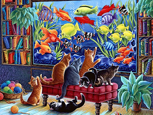 Kätzchen Fischen Jigsaw Puzzle 550 Teile von Vermont Christmas Company