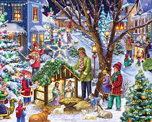 Puzzle Neighborhood Nativity, 1000 Teile Puzzle Neighborhood Nativity, 1000 Teile von Vermont Christmas Company