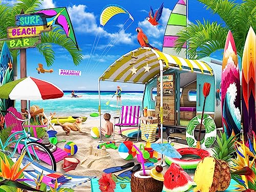Vermont Christmas Company Beach Getaway Puzzle 550 Teile – komplett ineinandergreifende und zufällig geformte Teile – 61 x 45,7 cm Vermont Christmas Company Beach Getaway Puzzle 550 Teile – komplett ineinandergreifende und zufällig geformte Teile – 61 x 45,7 cm von Vermont Christmas Company