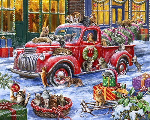 Vermont Christmas Company It's a Cats' Christmas Puzzle 1000 Teile von Vermont Christmas Company