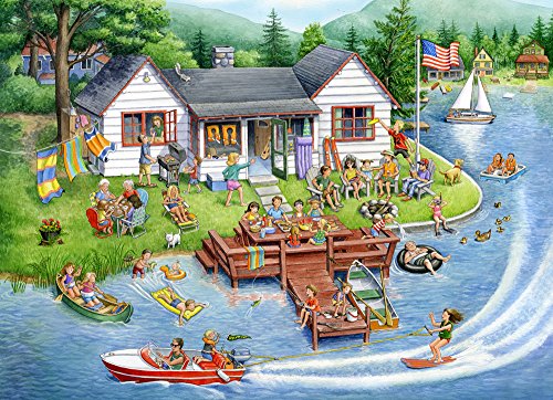 Vermont Christmas Company Lake House Jigsaw Puzzle 1000 Piece von Vermont Christmas Company