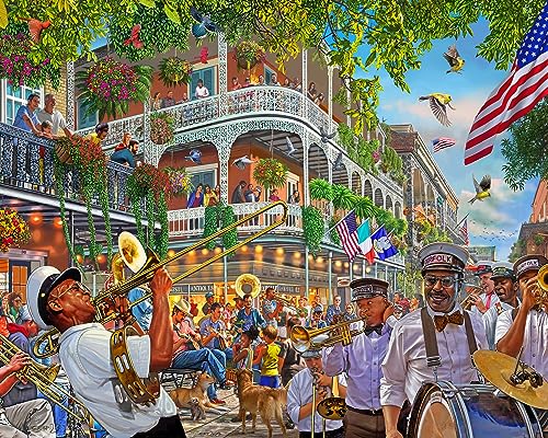 Vermont Christmas Company New Orleans Puzzle 1000 Teile – vollständig ineinandergreifende und zufällig geformte Teile – große Größe 76,2 x 61 cm von Vermont Christmas Company