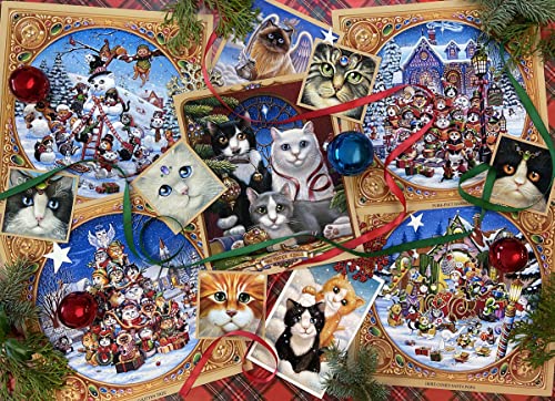 Vermont Christmas Company Weihnachtskatzen Puzzle 1000 Teile von Vermont Christmas Company