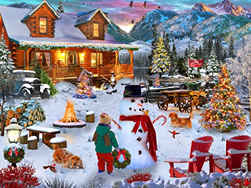 Weihnachtshütte Puzzle 550 Teile von Vermont Christmas Company von Vermont Christmas Company