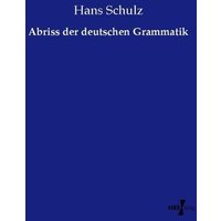 Abriss der deutschen Grammatik von Vero Verlag