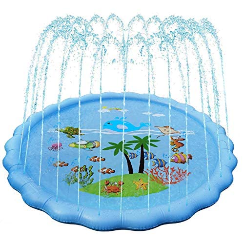 Veroda 67" Großes Aufblasbares Planschbecken für Garten Outdoor Sommerwasserparty Easy Set (Ozeanblau) von Veroda