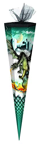 Schultüte / Zuckertüte / 85cm / eckig / "Dragon" von Verpackungsmittel