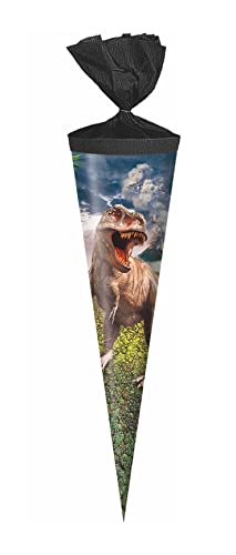 Schultüte / Zuckertüte / Länge: 35cm / rund / "T-Rex" von Verpackungsmittel