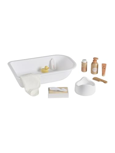 VERTBAUDET Zubehör-Set für Babypuppen aus Holz, FSC®, Weiß, TU von Vertbaudet