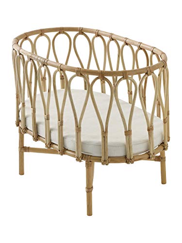 Vertbaudet Puppenbett aus Rattan beige ONE Size von Vertbaudet